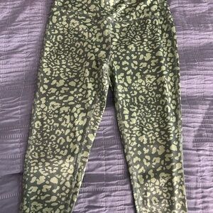 Ideology Olive Green Animal-Print Kids Leggings